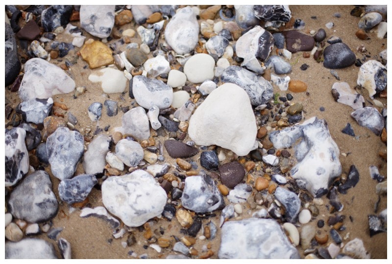 stones on french beach