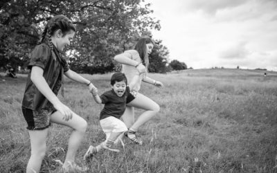 Family picnic on Hampstead Heath