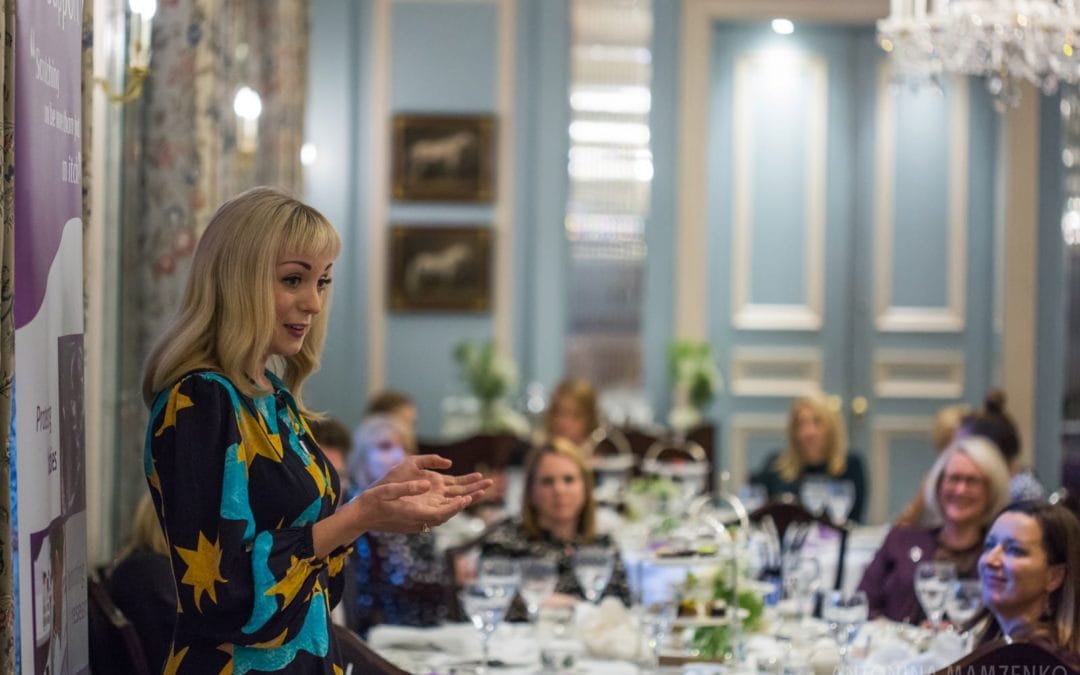 Afternoon Tea with ICP Support charity and Helen George