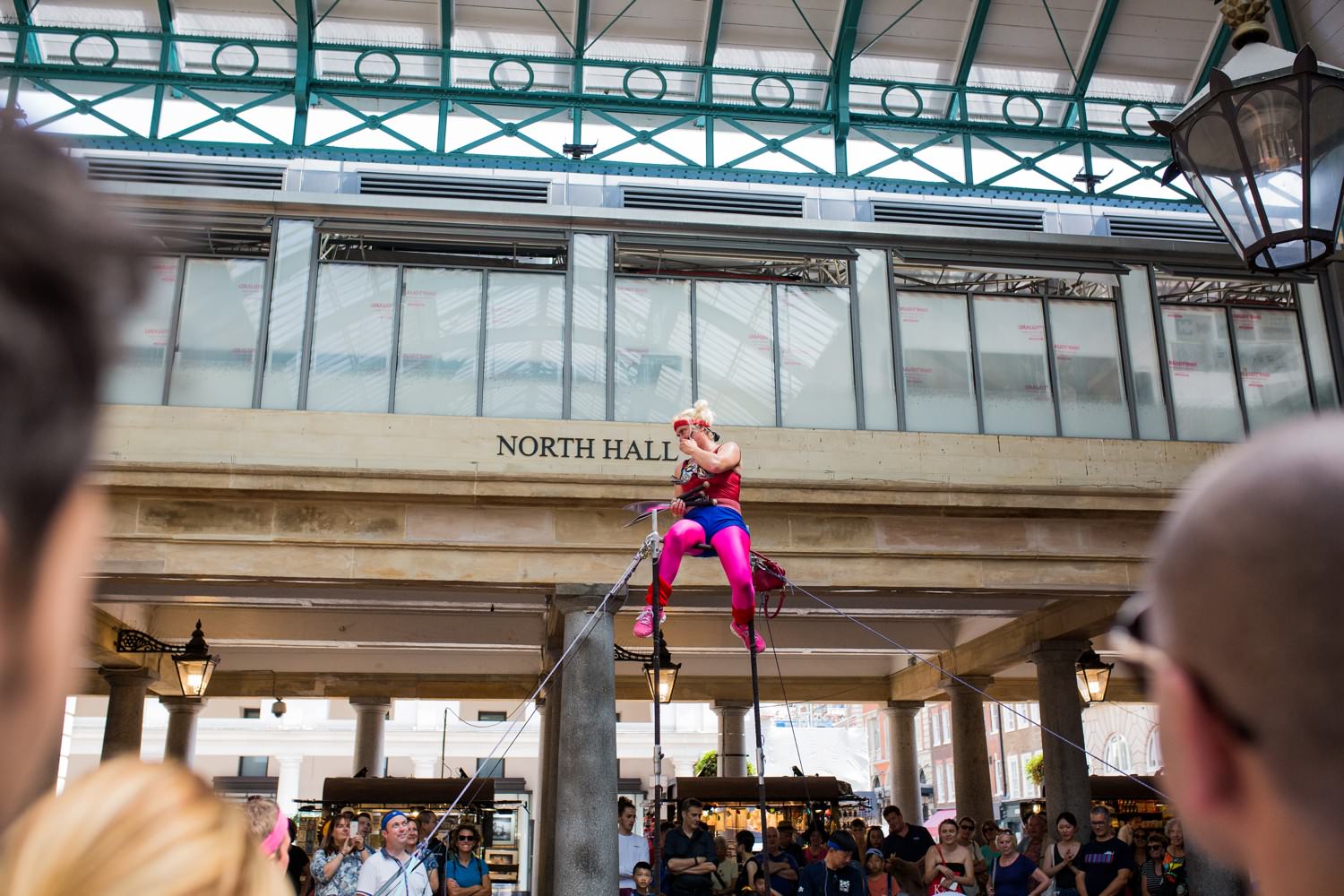 street performer at covent garden, london